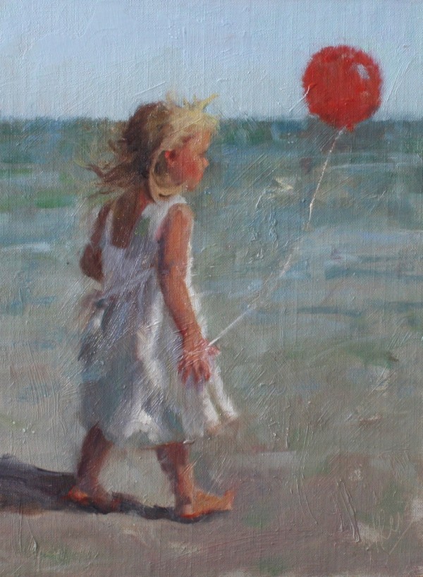 Red Balloon by Hope Reis Art Studio