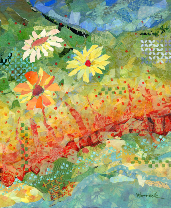 August Among the Flowers by Debbie Warnock