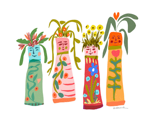 Happy Quartet by Debbie Warnock