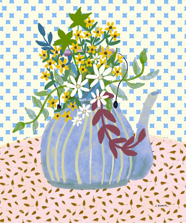 Tea Time with Flowers by Debbie Warnock