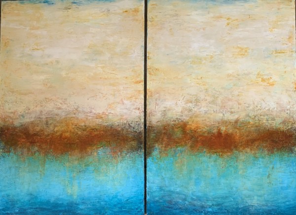 Sunset at the Point  (Diptych)