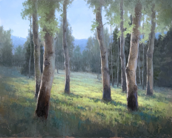 Sunlit Grove by Jane Hunt