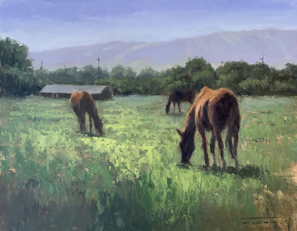 View from the Pasture by Jane Hunt