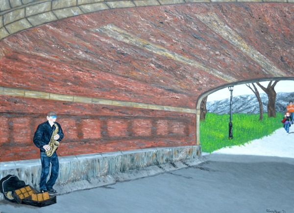 Street Musician by Patricia Hynes
