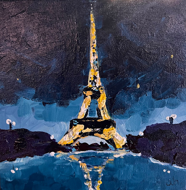 Eiffel Tower at Night by Audra Harman