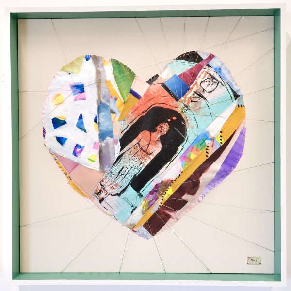 Patchwork Heart 7 by Lucy Boland