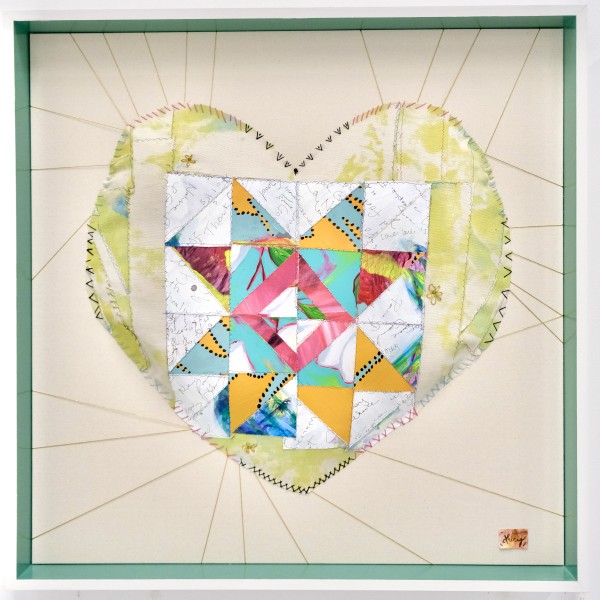 Patchwork Heart 11 by Lucy Boland