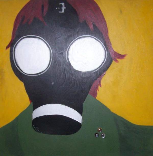 Gas Mask Boy by Laurie Evans