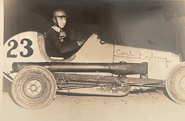 Midget Racer Carl Forberg Autographed Photo, Image 1.