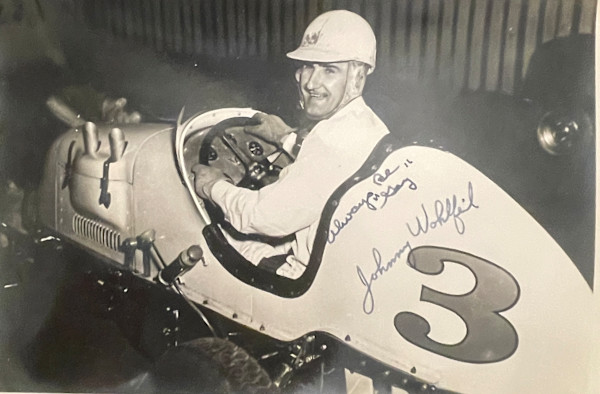 Midget Racer Johnny Wohlfeil Autographed Photo, Image 1.
