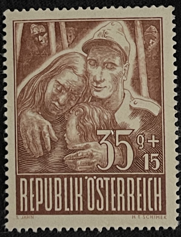 Austria B221 Prisoner of War Semi Postal Stamp