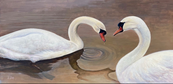 Swan Dance by Lorraine  Dey