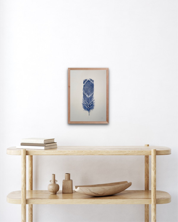 Tapa Feather Large 5 by Feauina Eves, Image 1.