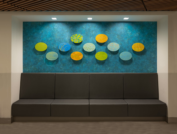 Aquatic Life (commission for UW Health East Park Clinic, Integrated Art Consultants by Katherine Steichen Rosing