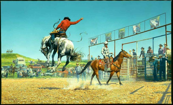 Thems a Bunch-a Bronc Stomp'n...Sun fish'n...Sons-o Bitches by Bob Coronato, Image 1.
