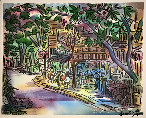 The Alamo from Telegraph Lane by seanpdwyer