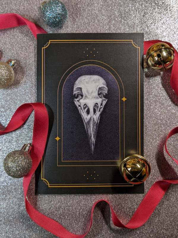"Dark Universe" - Holiday Greeting - Vertical Folded Art Card