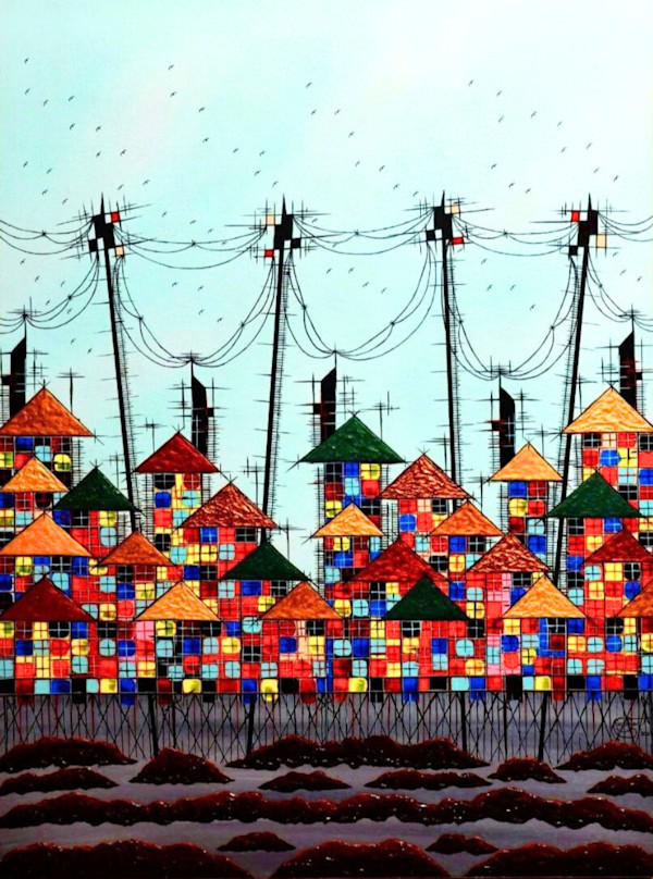 Rainy Day, Urban Series Version III by Allan Escober