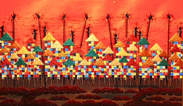 Sunset, Urban Series Version III by Allan Escober