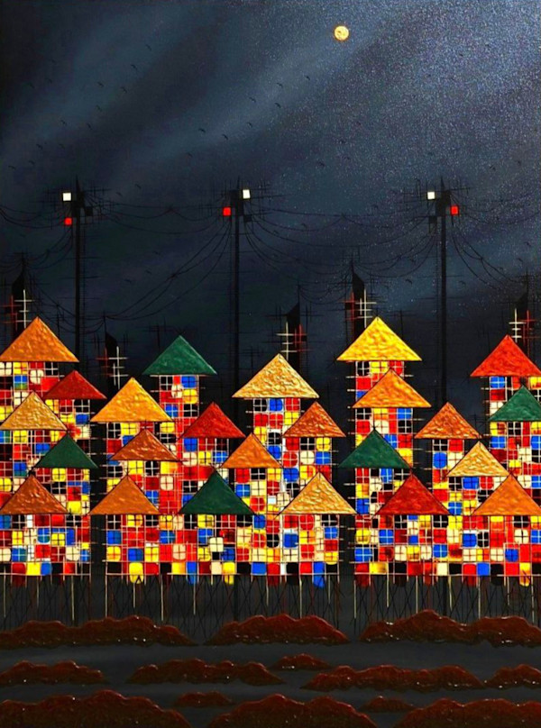 Dark Night, Urban Series Version III by Allan Escober