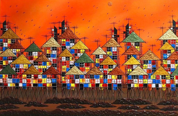 Sunrise, Urban Series Version  II by Allan Escober