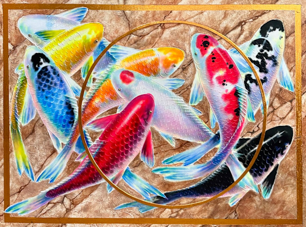 9 Lucky Koi Ring Series 01 by Jojit Gutierrez Begino