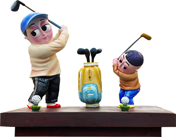 Generational Bond on the Fairway by Jovan Benito