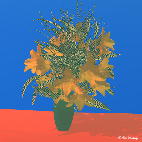 Still Life with Flowers #1 by Alex Usvitsky