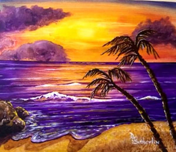Sunset Palms by Deborah J. Sutherlin