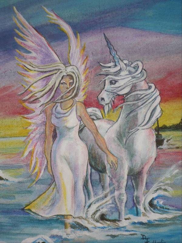 Unicorn angel 2 by Deborah J. Sutherlin