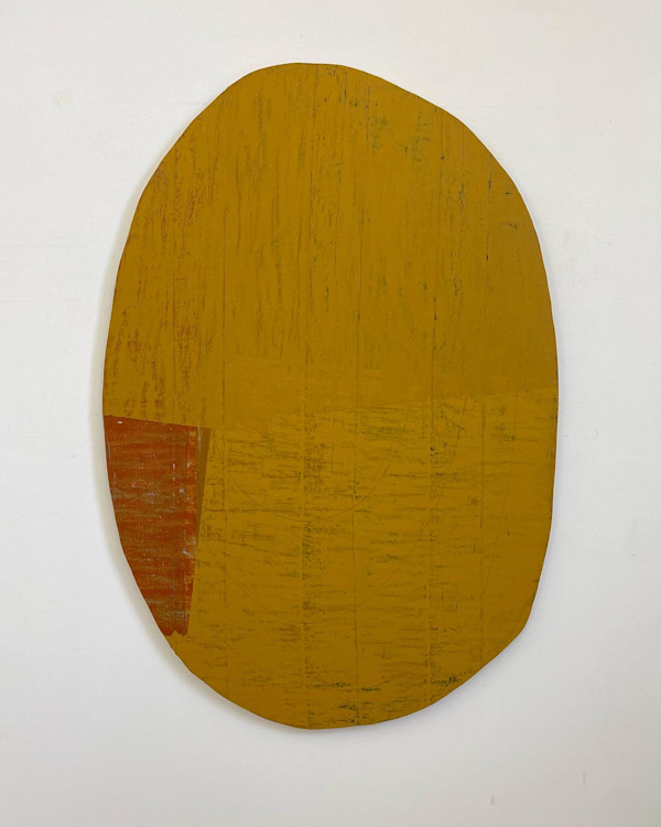 Yellow Ochre/Orange Oval by Steve Riedell