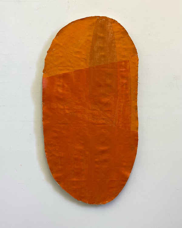 Oval Cut-Out (orange) by Steve Riedell
