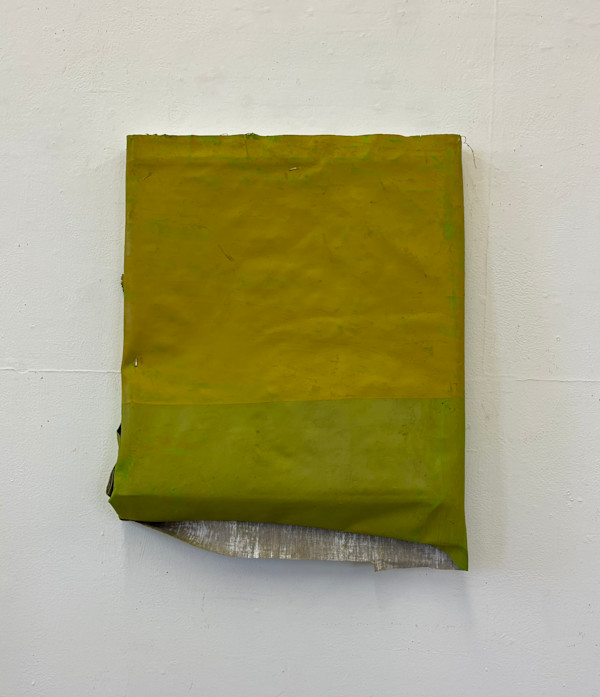 Folded-Over Painting (Yellow-Green) by Steve Riedell, Image 2.