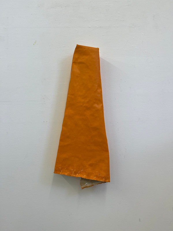 Folded-Over Painting (orange) by Steve Riedell