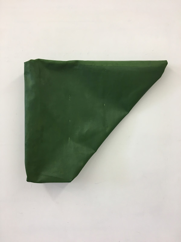 Folded-Over Painting (green) by Steve Riedell