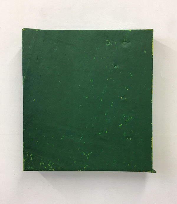 Folded-Over Painting (Green/Yellow) by Steve Riedell, Image 2.