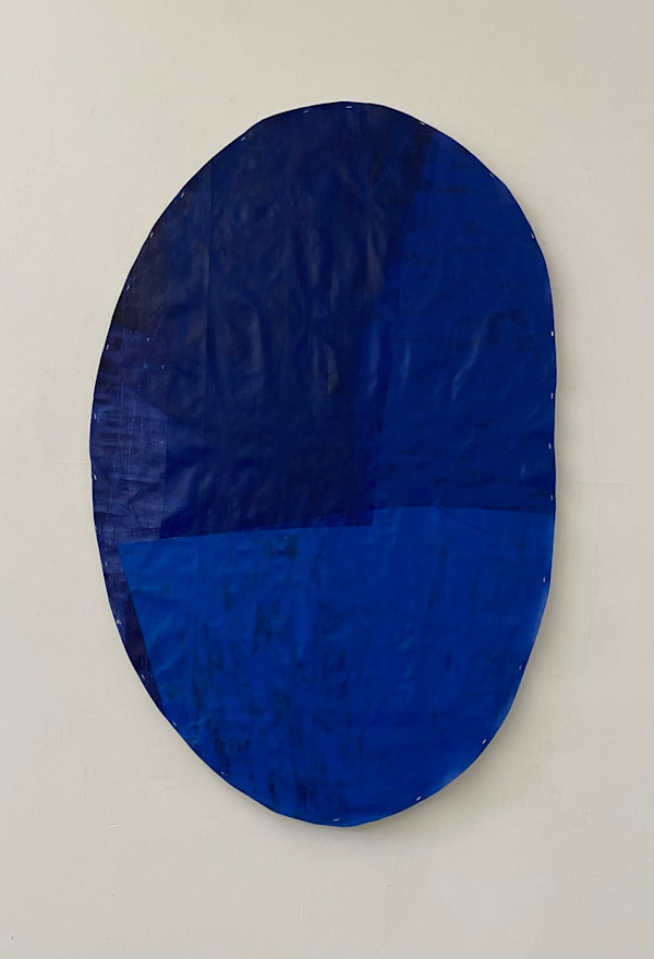 Oval Cut-Out (Blue) by Steve Riedell