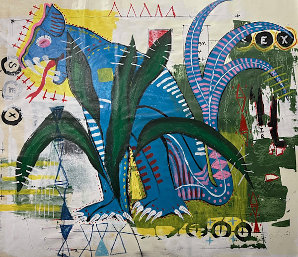 Big Blue Cat I by Hugues Simon, Image 1.