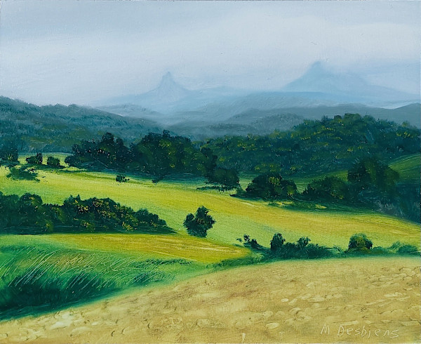 Glass House Mountain View by Marcel Desbiens, Image 1.