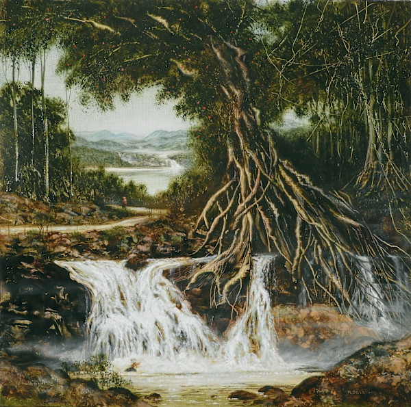 Surreal Waterfall by Marcel Desbiens