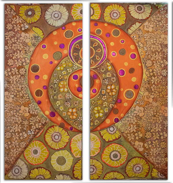 Orange Panel #6 by Laurie Shapiro