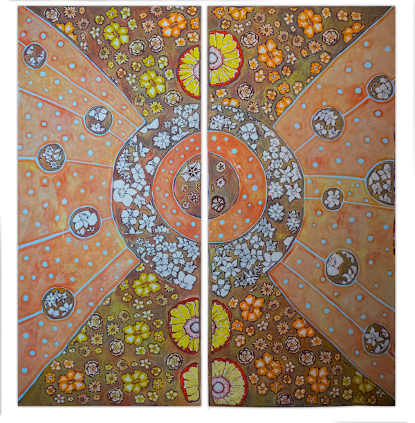 Orange Panel #5 by Laurie Shapiro