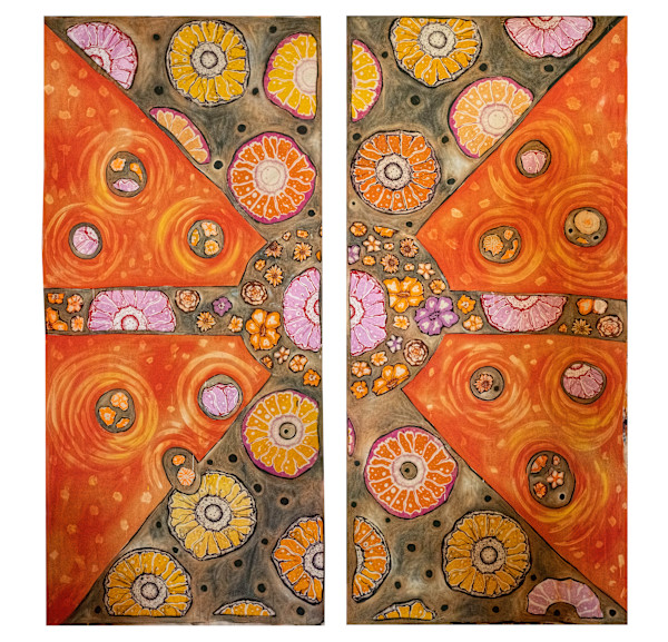 Orange Panel #1 by Laurie Shapiro