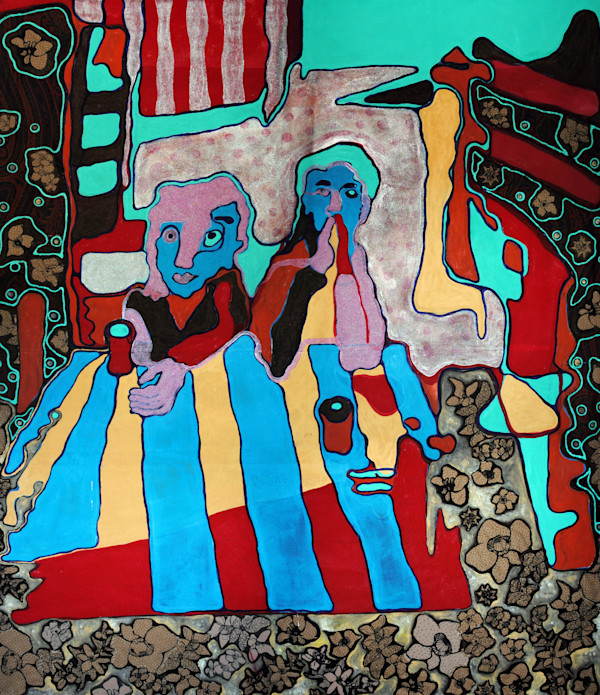 Alan and Carole At a Diner by Laurie Shapiro