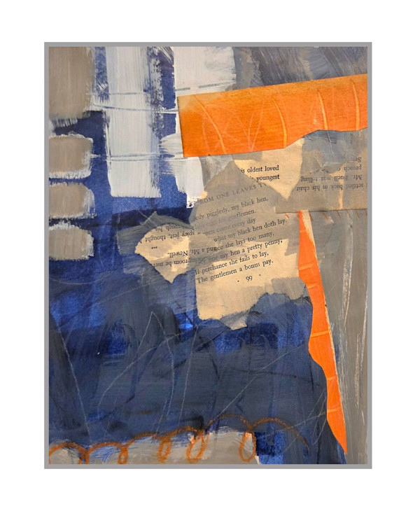 Blue Collage Study No. 1 by Currie Boyd, Image 1.