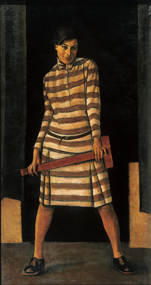 Girl with a T-Square by Nikolai Zagrekov, Image 1.