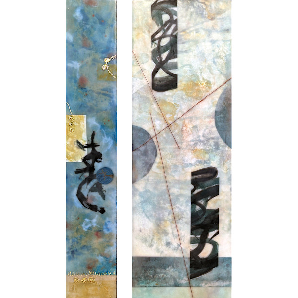 Diptych-Limbo...Begin Again & SpringElemental by Janet Campbell Bradley, Image 2.