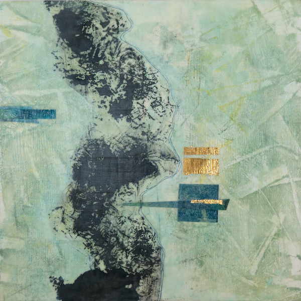 Meandering Pathway - Soft Green by Janet Campbell Bradley, Image 1.