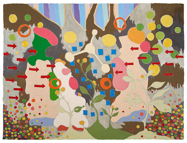 Oil on Paper #1133 by Jean Louis Frenk, Image 1.