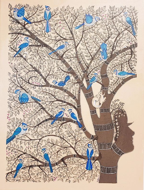 Me & Blue jay by Rajshree Jena